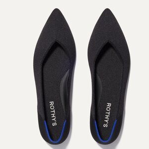 Rothy’s Pointed Toe Black Flats Size 7.5 excellent used condition